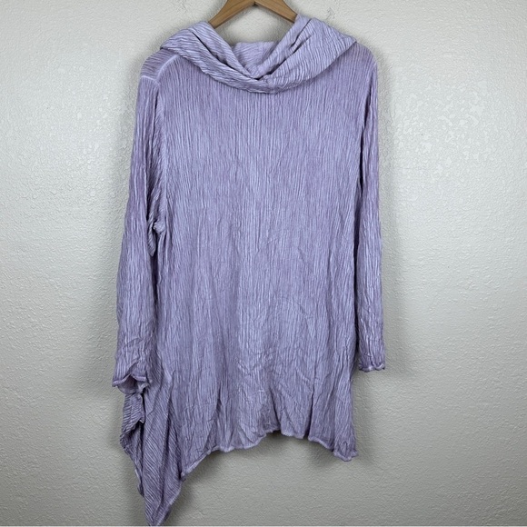 Soft Surroundings Ribbed Cowl Neck Long Sleeve Pullover Top Size 2X Women - Picture 8 of 11